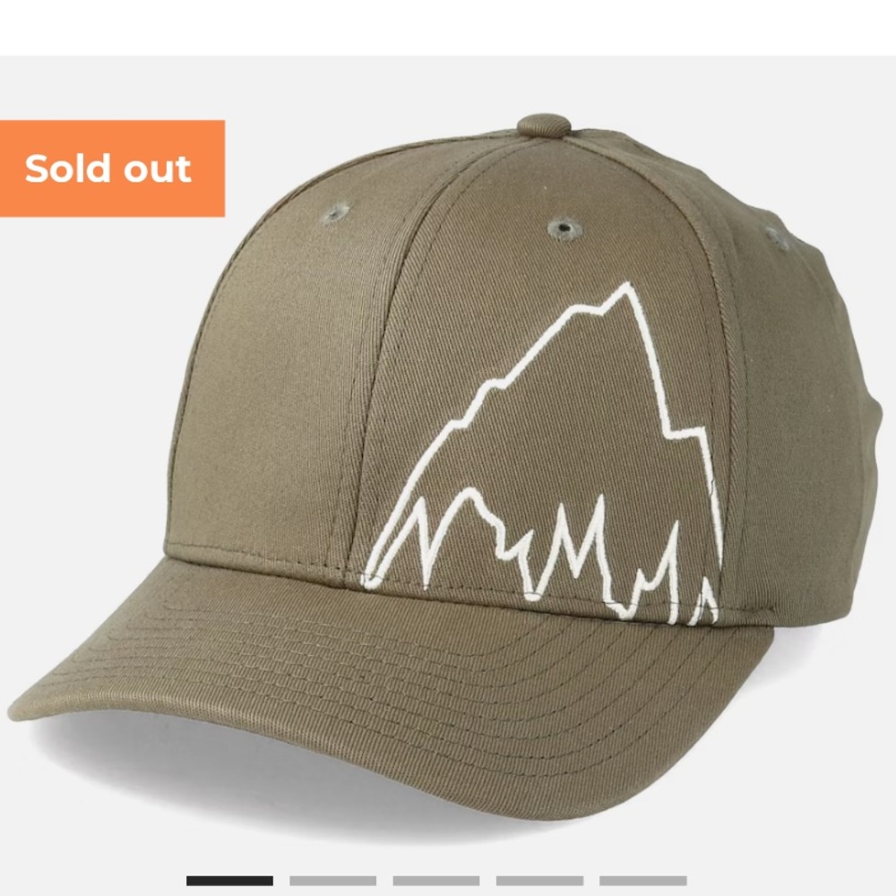50%offw❤️ Burton cap hat Slidestyle Aloe Flexfit - Burton mountain